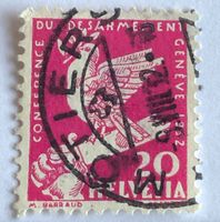 Nr.187 mit Stempel Gedenkausgabe zur Abrüstungskonferenz in 