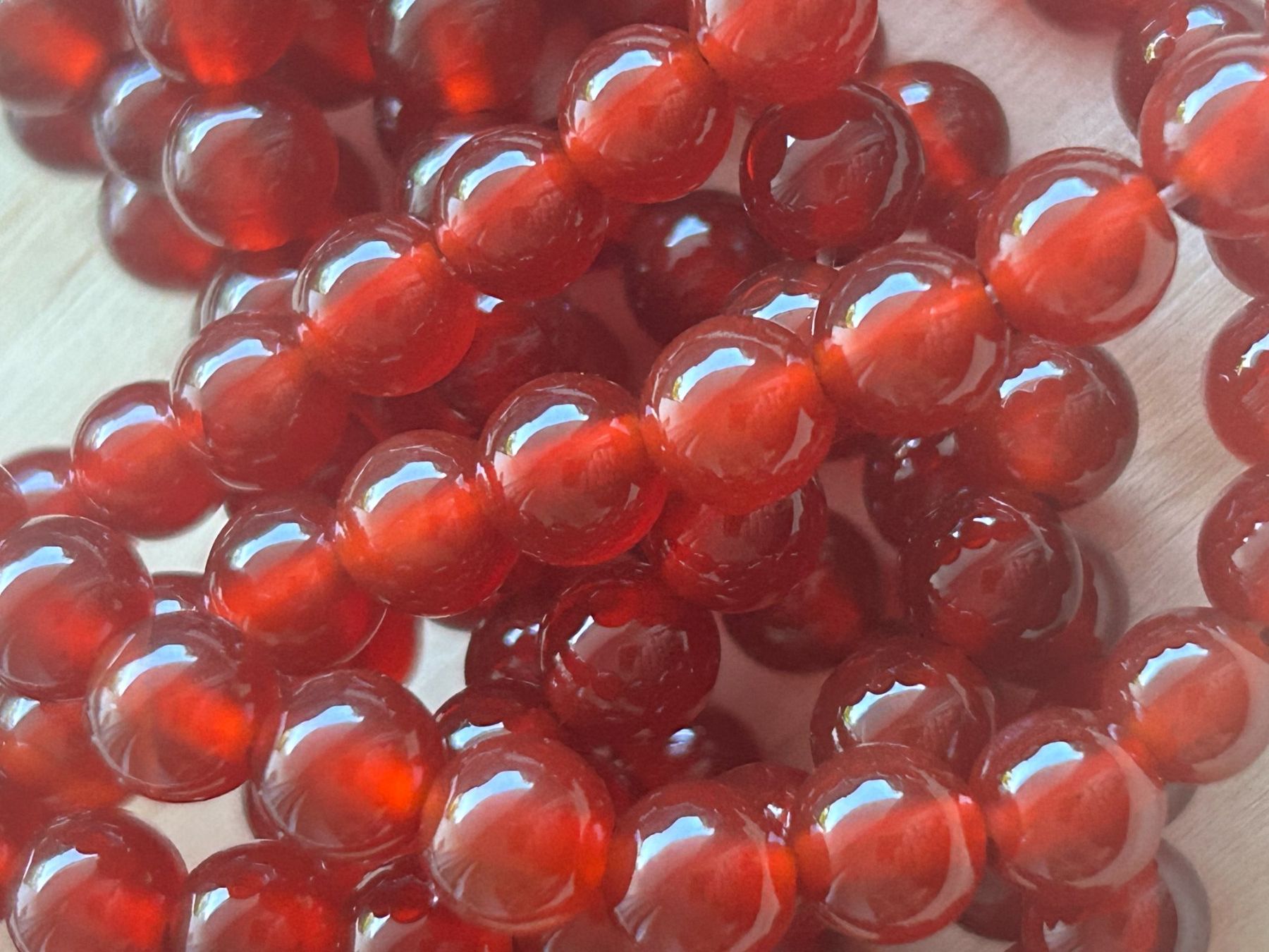 Minerali & Pietre curative: Strang echte Karneol beads 6 mm – Nuovo e nell'imballaggio originale da Niederrohrdorf venduto da Ytobi