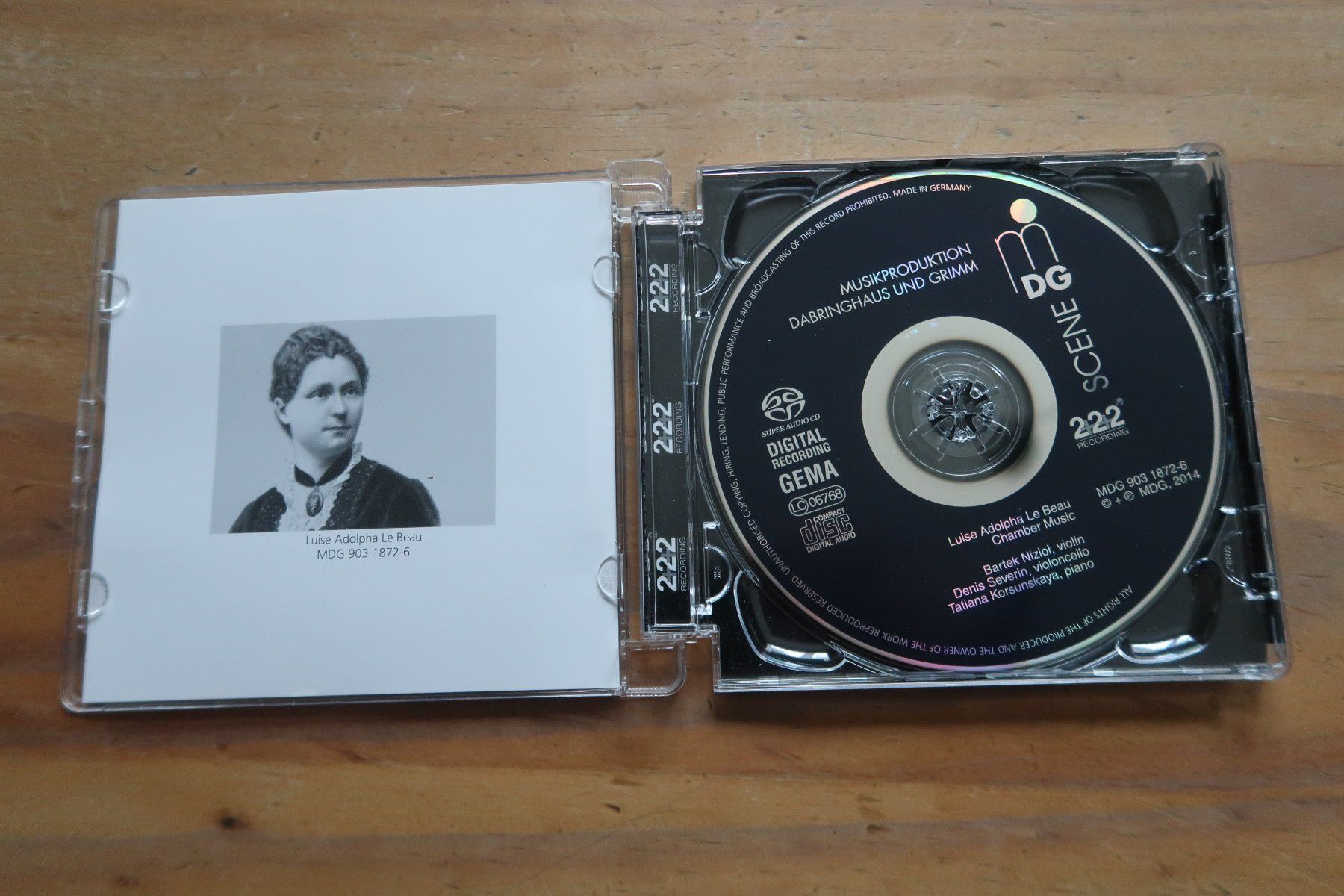 CD: LE BEAU - CHAMBER MUSIC - SACD – Usato da Basel venduto da Patiscat 4