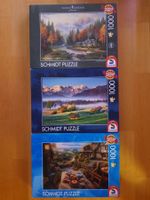 3 Puzzle von Schmidt 1000 Teile