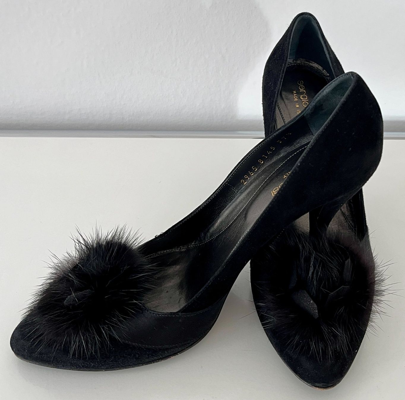 Sergio Rossi Scarpe da donna: Sergio Rossi Wildleder Pumps schwarz – Usato da Zürich venduto da nwr 1
