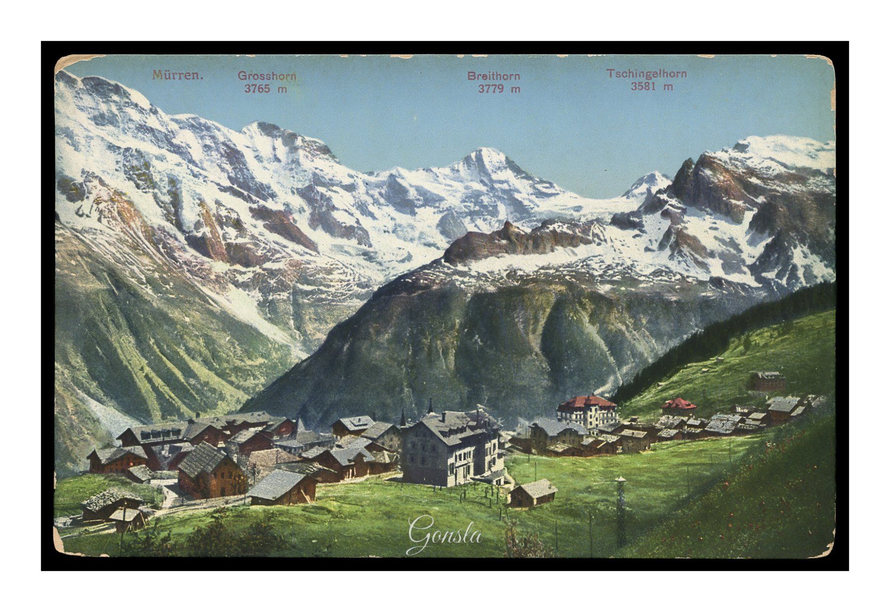 Cartes postales: MÜRREN - 1910 "Vue générale" – D'occasion à Onex par gonsla01