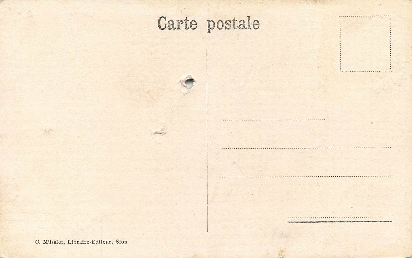 Cartoline postali: Heremence Valais piccolo foro – Usato da Biasca venduto da Blenio71 1