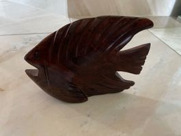 Holzfigur geschnitzt, Delfin