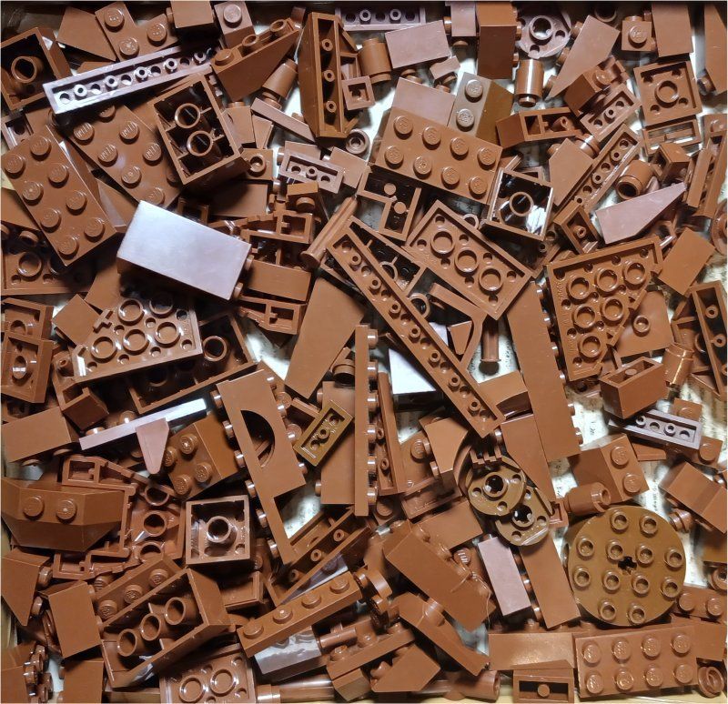 Lego Kit di costruzioni: LEGO 200 Verschiedene Braune Teile -D60 – Usato da Morges venduto da cardeman61