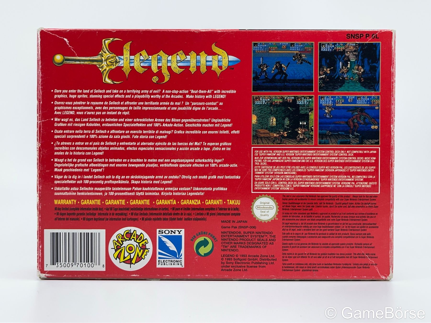 Nintendo Giochi: SNES Legend PAL – Usato da Stettfurt venduto da GameBoerse 1