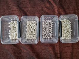 918 Gramm Bastelperlen, Schmuckperlen, Weiss