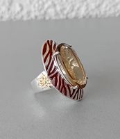 Ring Silber von David Sigal mit Rauchquarz