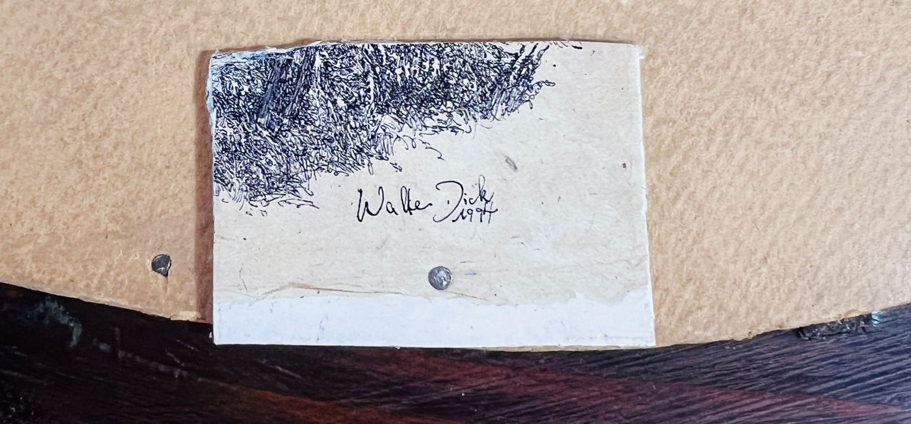 Poster & Bilder: WALTER DICK DRUCK MIT OVALEM RAHMEN – Gebraucht aus Gersau von grafik-kunst 6