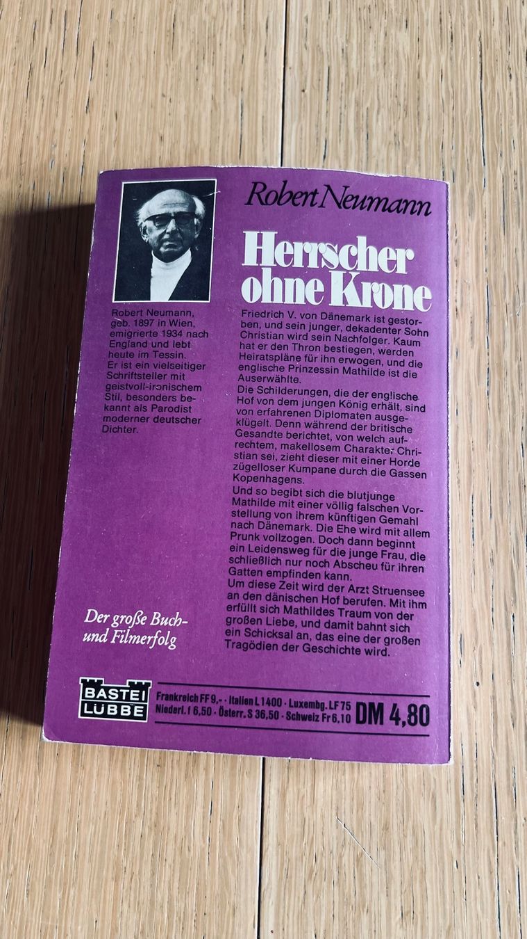 Libri: Robert Neumann: Herrscher ohne Krone -1972 – Usato da Schübelbach venduto da Dolly990_2 1