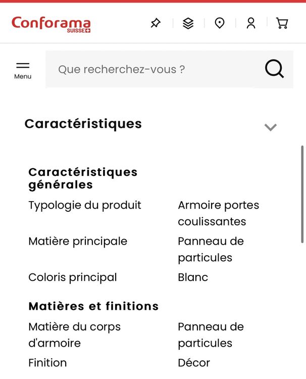 Armoire portes coulissantes SPOT blanc LIPO Kaufen auf Ricardo