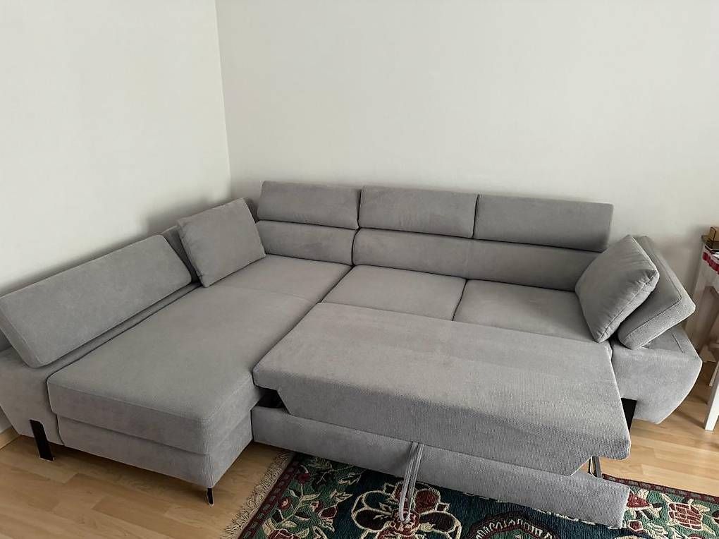 Sofas: Neuwertiger Bettsofa / Ecksofa grau  – Gebraucht aus Zürich von Gugu3011 1