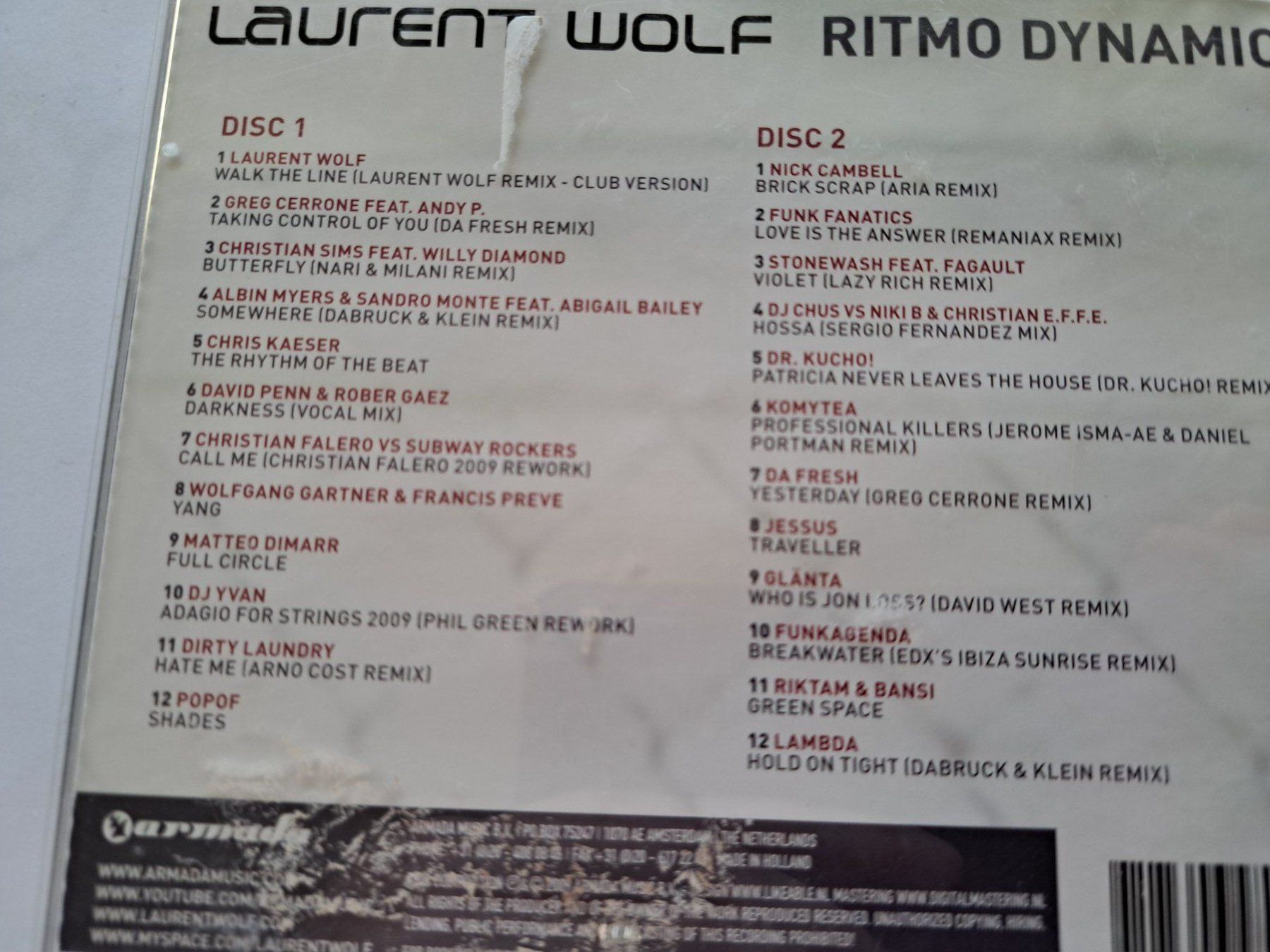 CDs: Cd Laurent Wolf - Ritmo Dynamic – Gebraucht aus Pully von bro_n52j 2