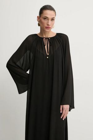Elegantes Michael Kors Maxikleid, Schwarz, Grösse XS
