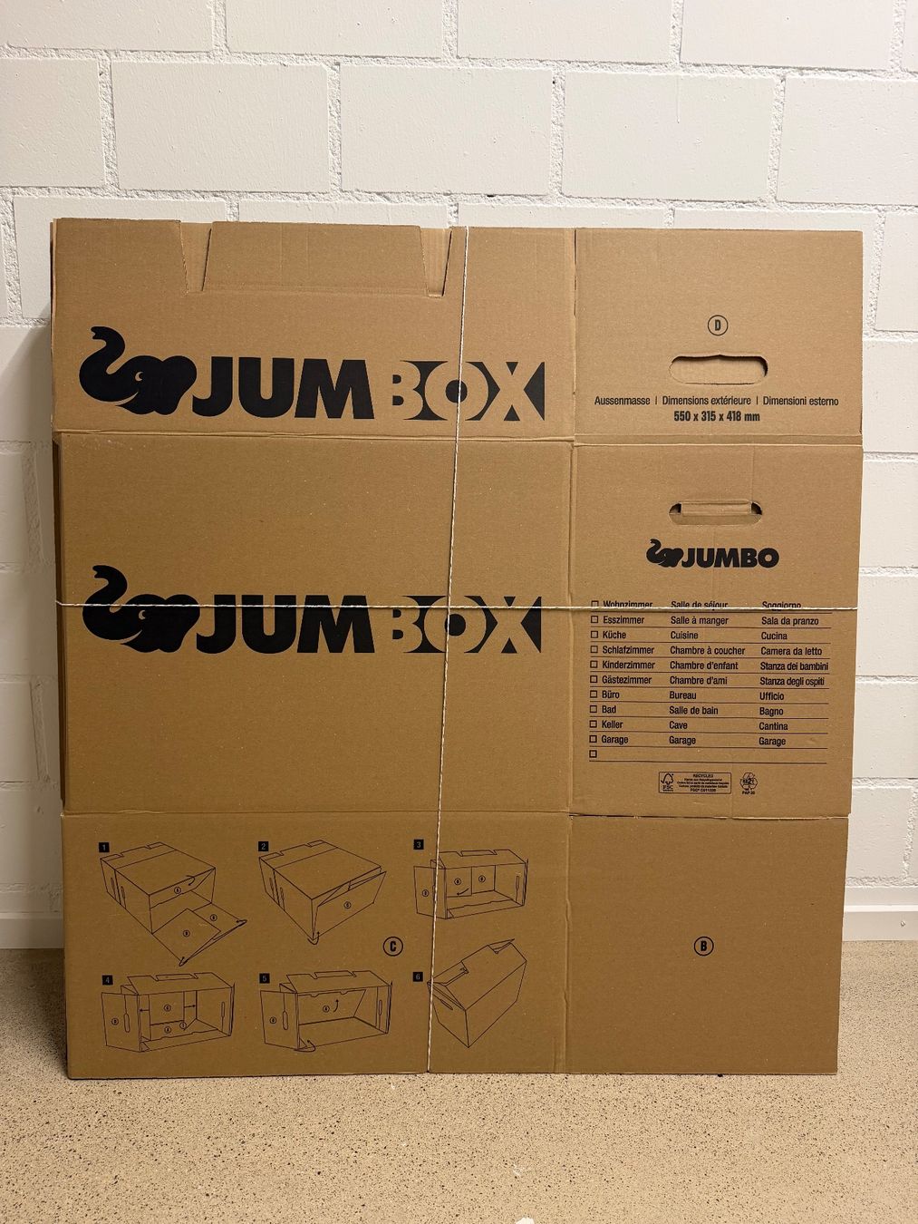 Cartoni: JUMBO Umzugskarton 30 kg Set 5ST – Usato da Greifensee venduto da r.s.c