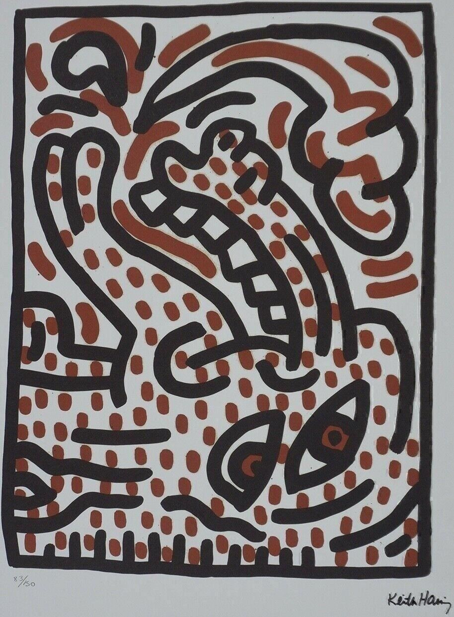 Foto & Immagini: KEITH HARING   HANNUMMERIERT DRUCKSIGNIERT – Usato da Gersau venduto da grafik-kunst 1