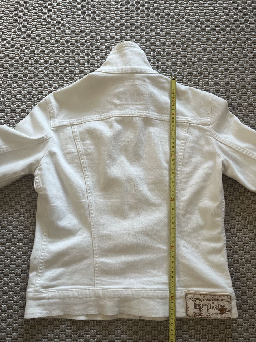 Replay Giacche: Replay | Women's White Denim Jacket | Size M – Usato da Zürich venduto da ecracco 3