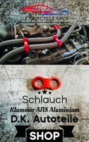 Schlauchklemme aus rot eloxiertem Aluminium, N8, 16 mm NEU