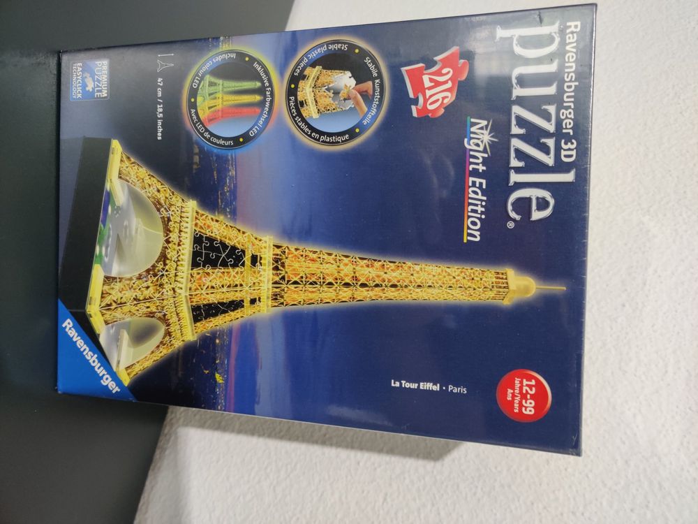 Ravensburger 3D Puzzle Eiffel Tower, Night Edition, 216 piec Kaufen