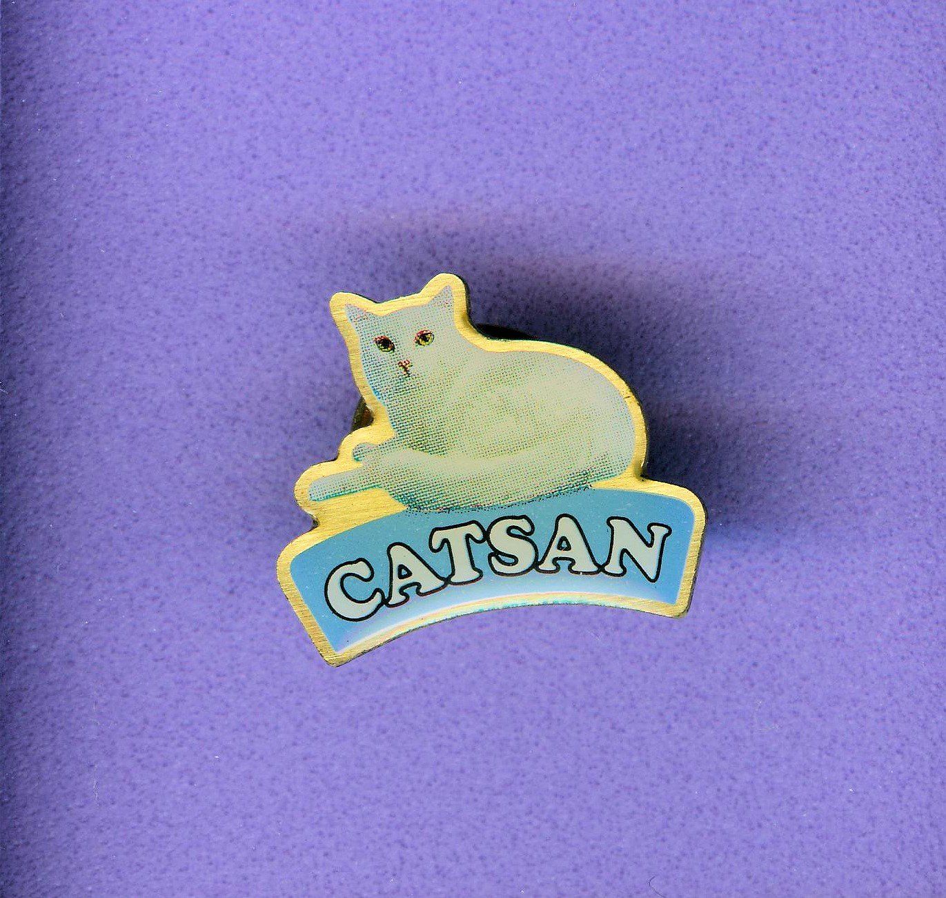 Placchette & Badge: CATSAN  Katzenstreu – Usato da Winterthur venduto da Sammleroase