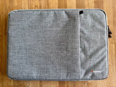 Notebooktasche 15 Zoll, grau, wasserabweisend, wie neu!