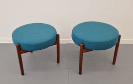 MCM Vintage Design, Dänisch, Teak, Hocker, Kvadrat, 1960er