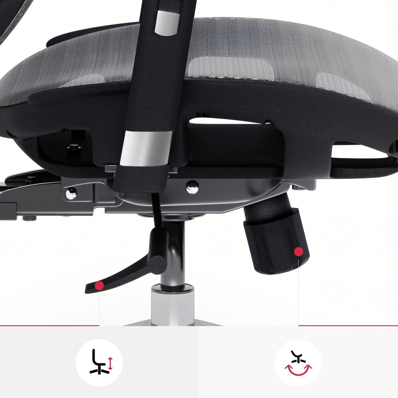 Sedie: Ergonomischer Schreibtischstuhl Diablo V-Basic Schwarz-Grau – Nuovo e nell'imballaggio originale da Wallenwil venduto da toesstal-vertrieb 6