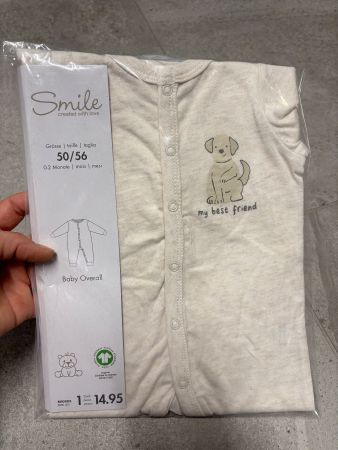 Combinaison bébé overall pyjama taille 50 - 56 neuf