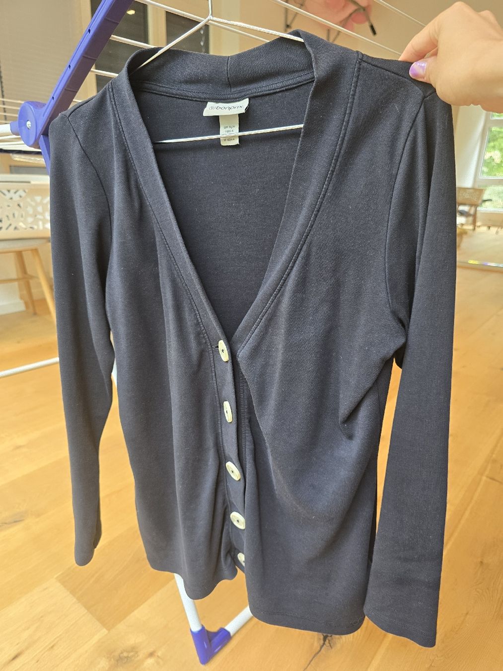Giacche: Schwarze Strickjacke Gr. S/M, 100% Baumwolle – Usato da Ennetbaden venduto da carlexandra 1