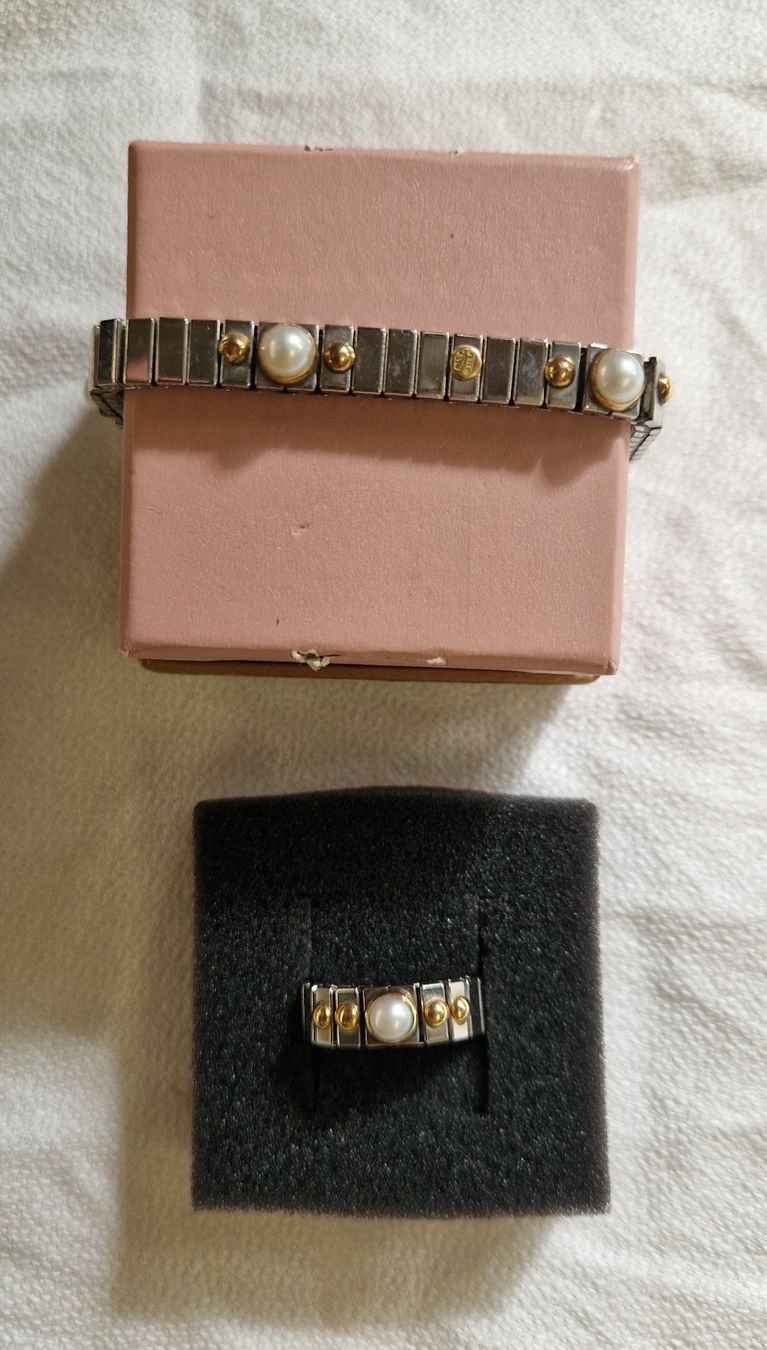 Bracciali & Braccialetti: ARMBAND UND RING EDELSTAHL MI GOLD – Usato da Bilten venduto da Mic2022