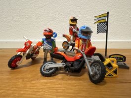 Playmobil Motocross Set mit Figuren und Motorrädern