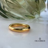 Organischer Edelstahlring – modern & individuell Gr 52