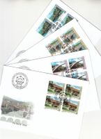 SBK B280 - B283 im 4er-Block FDC