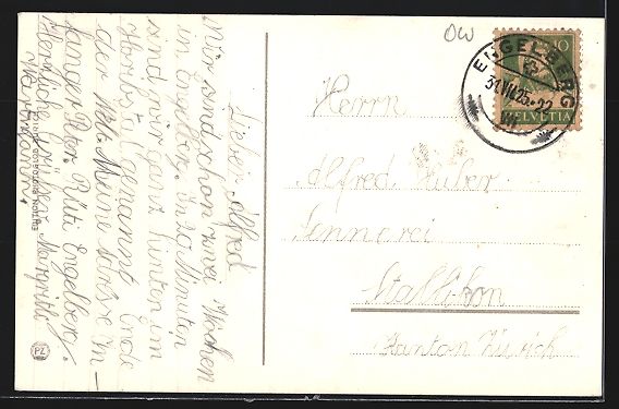 Cartes postales: Engelberg, Teilansicht gegen den Julichp – D'occasion à Berlin par bartko-reher 1