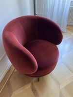 Wittmann Designer-Sessel Samt Bordeaux – Top Zustand