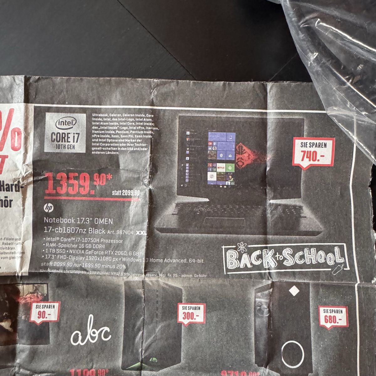 Intel Notebook: HP Omen Gaming Laptop – Usato da Aeschi b. Spiez venduto da sch_nyv9 7