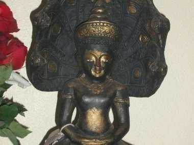 Skulpturen & Statuen: Antiker Teakholz-Buddha aus Myanmar – Gebraucht aus Waltensburg/Vuorz von Buddhas 1