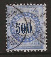 1881 : Porto Nr. 14K (Faserpapier) KP 400.--
