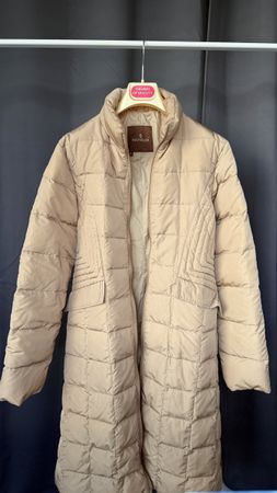 Moncler beige long coat