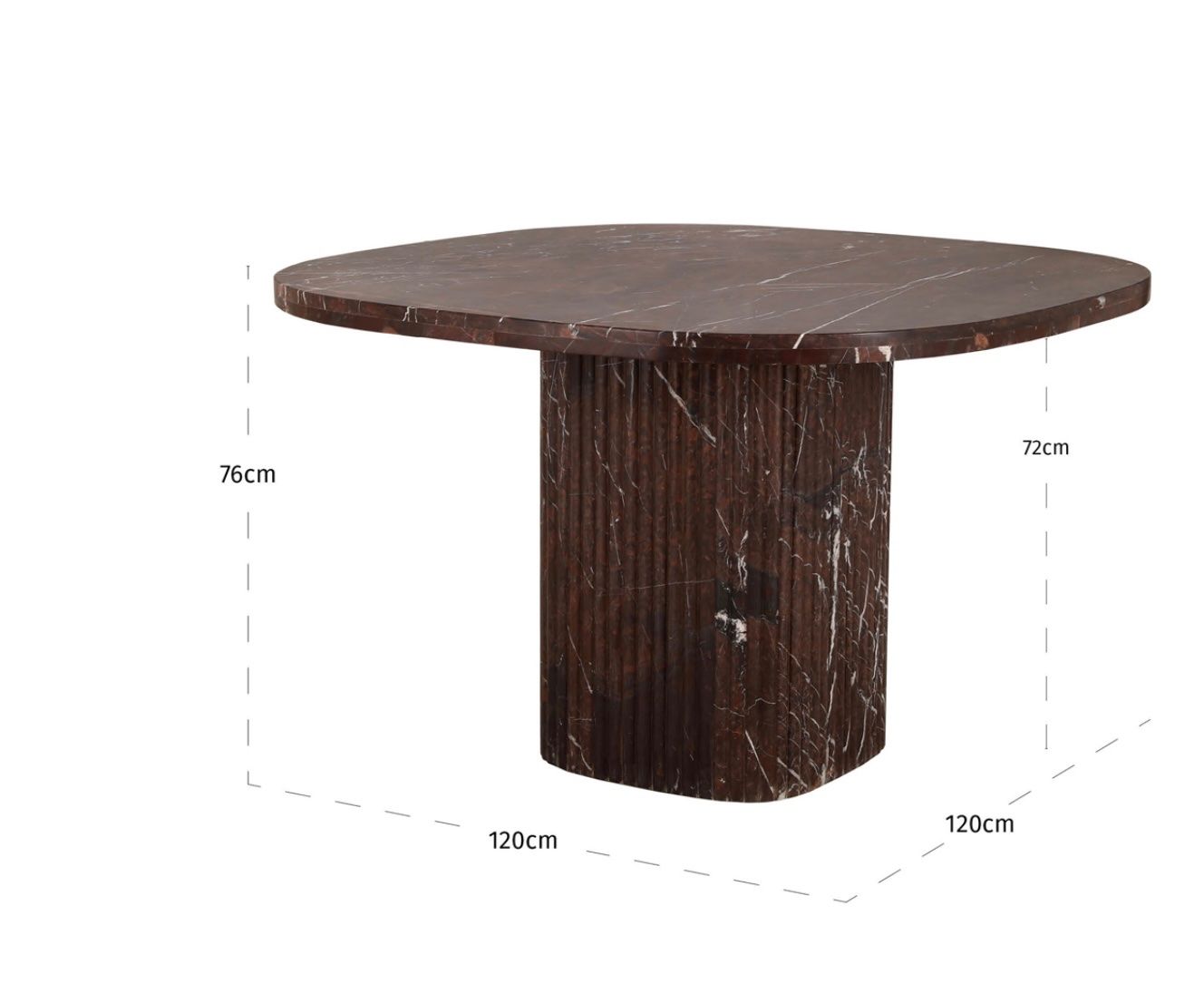 Tavoli: RICHMOND INTERIORS** Dining table Orchid burgundy – Nuovo e nell'imballaggio originale da Ruswil venduto da Miami-2026 5