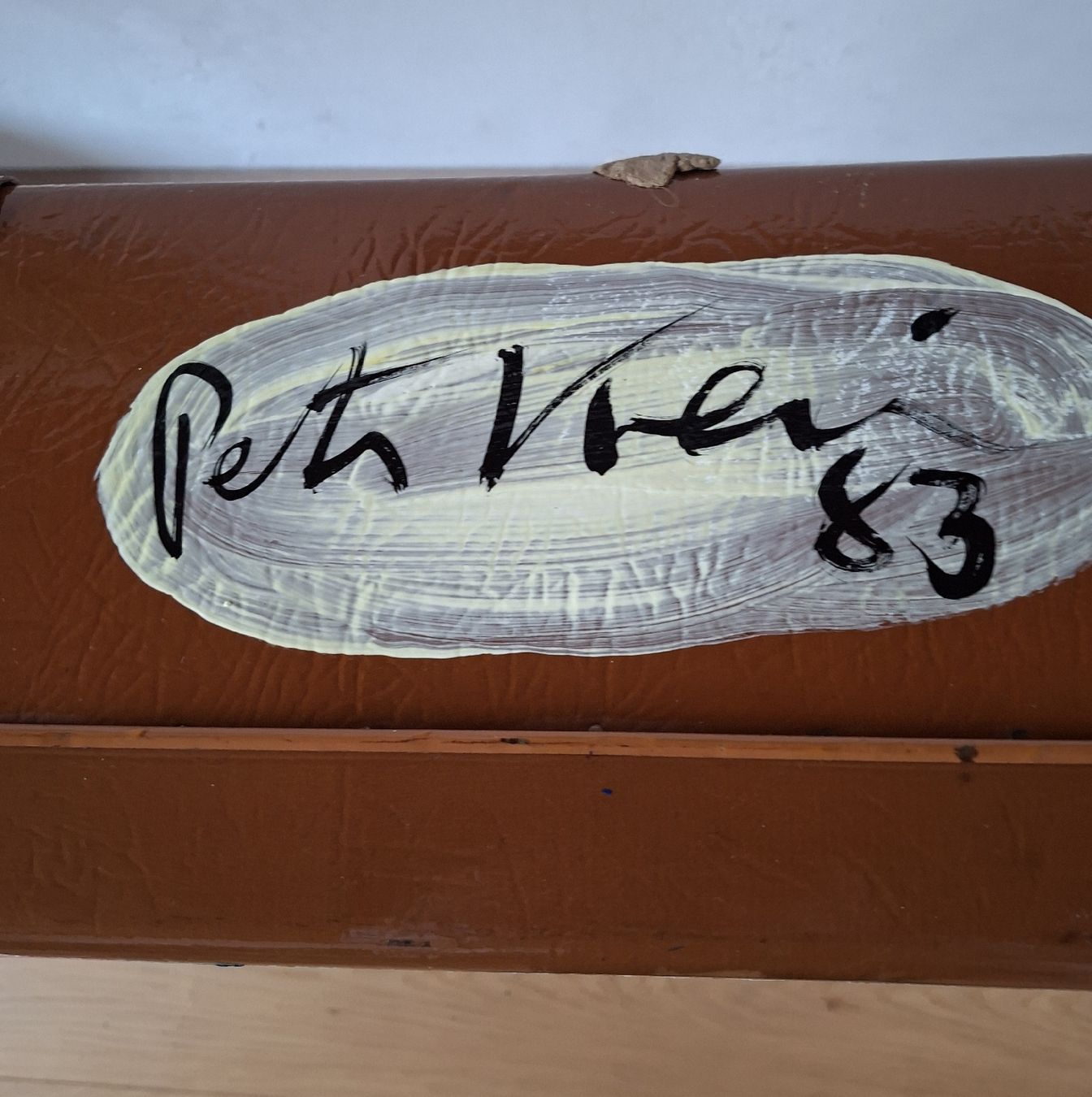 Gemälde: Kunstobjekt Peter Robert Keil Koffer Gemälde Acryl – Gebraucht aus Züberwangen von Christine55 5