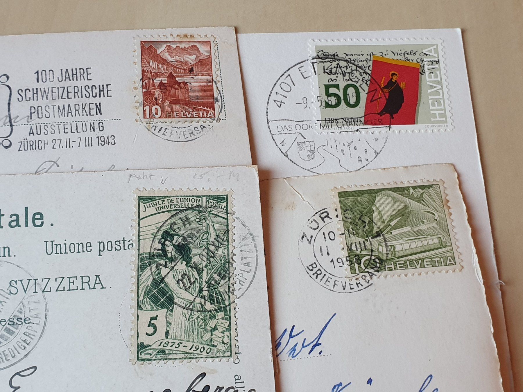 Ansichtskarten: 10 x Karten Zürich ab 1900 – Gebraucht aus Stansstad von collectorsshop 5