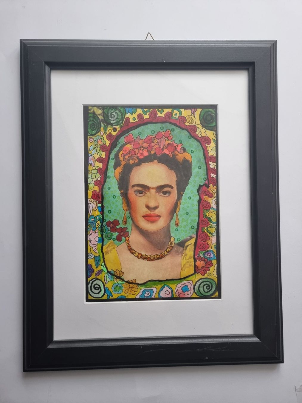 Dipinti: FRIDA KAHLO COLLAGE MIT RAHMEN GRÖSSE 48X38CM – Usato da Gersau venduto da kunst-online