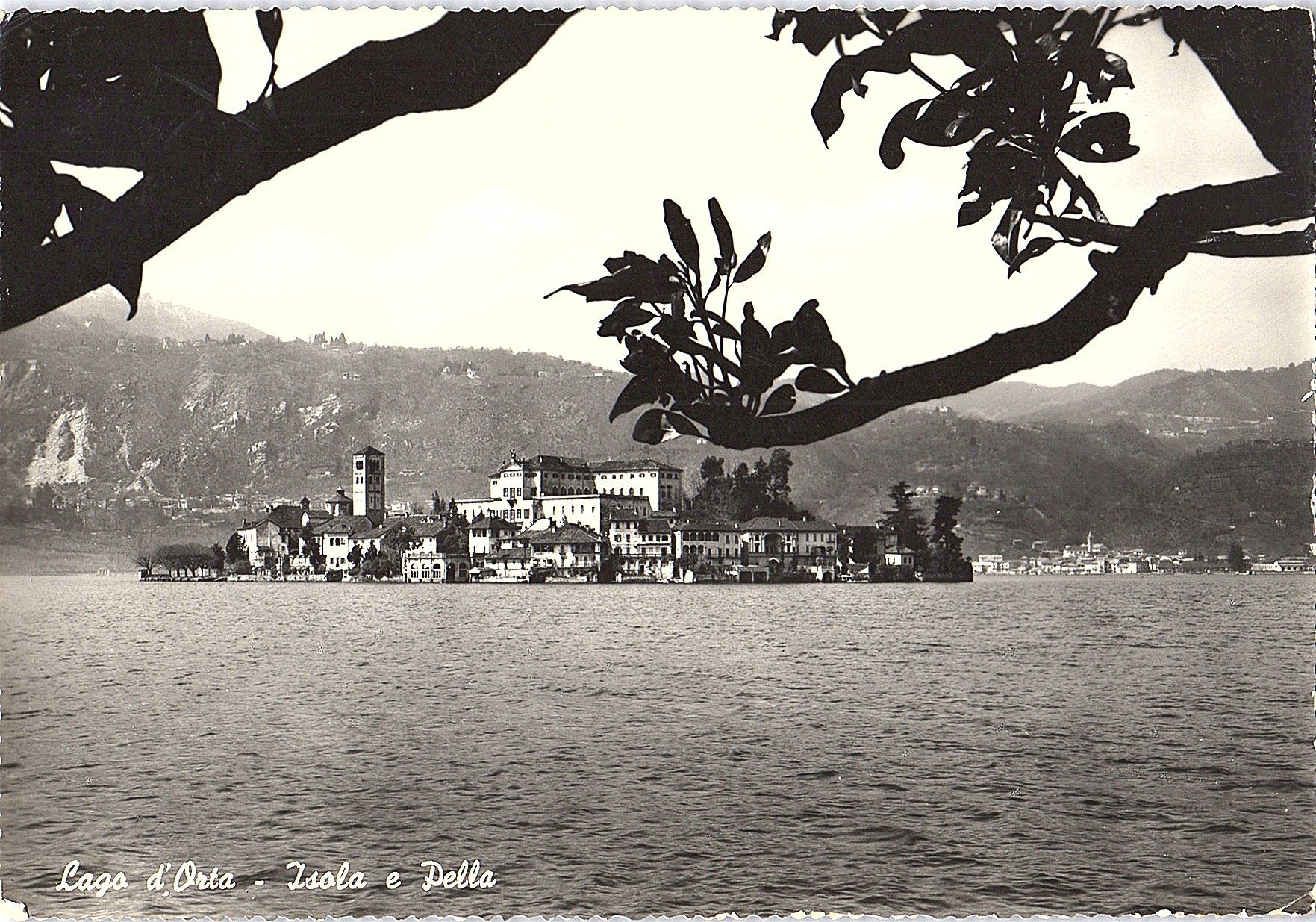 Ansichtskarten: AK ISOLA E DELLA, Lago d'Orta 07.08.1959 – Gebraucht aus Würenlos von KKMeister