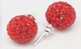 Crystal Ball Ohrstecker mit Swarovski-Elements