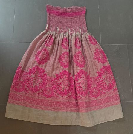 Trägerloses Kleid oder langer Jupe  - one size