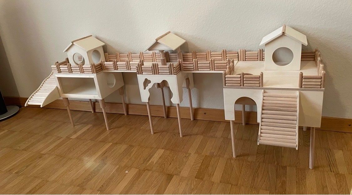 Käfige, Transport & Sicherheit: Hamstervilla Glas – Gebraucht aus Niederhasli von Palmier83400 3