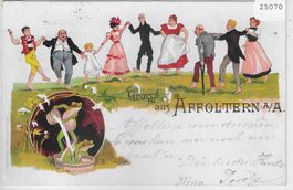 Gruss aus Affoltern a/A - Litho 1899