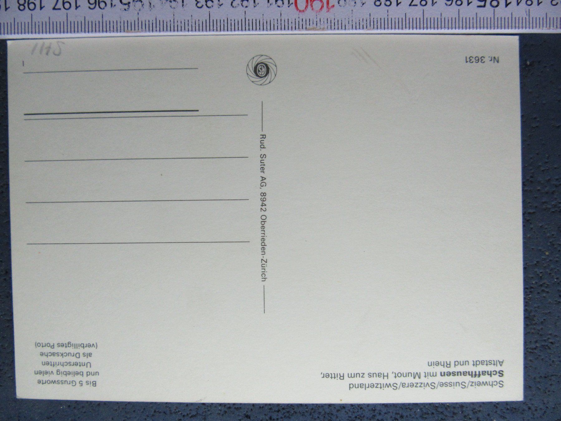 Cartoline postali: GRUSS AUS SCHAFFHAUSEN AK SH – Usato da Ettingen venduto da Hausi4711 1