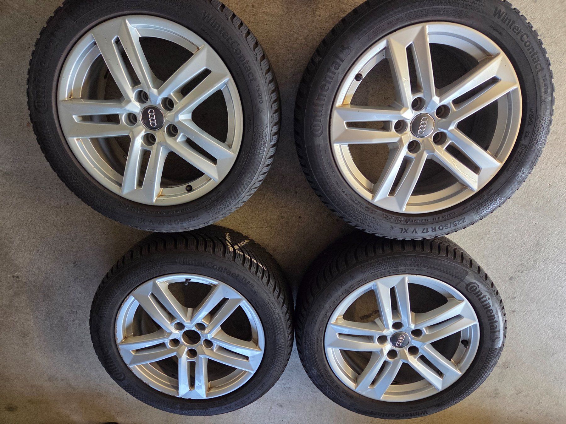 Continental Pneus & Kompletträder: 4 Winterräder Conti 225 50 17 – Gebraucht aus Cham von AMAG_RETAIL_ZUG
